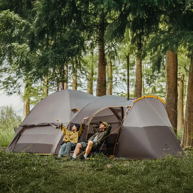 Намет шестимісний Naturehike, KOTA 6, CNK2450WS031, 75D, світло-коричневий — Photo 7