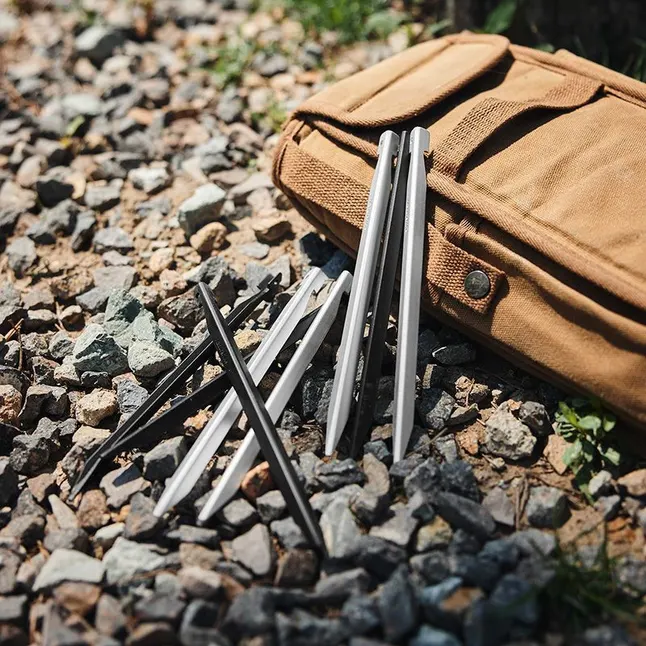 Кілки алюмінієві Naturehike CNK2300ZP016, 20 см , сріблясті (8 шт) — Photo 6