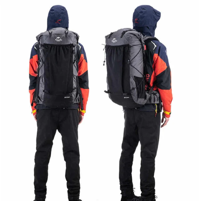 Рюкзак трекінговий Naturehike 60 л Rock Series NH19BP095 чорний — Photo 4