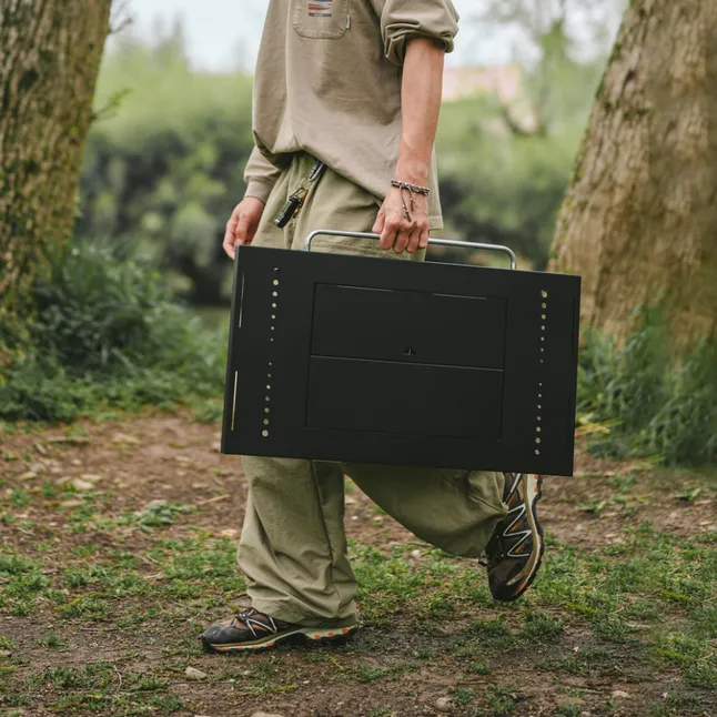 Стіл для барбекю сталевий Naturehike CNK2350CF018, чорний — Photo 12