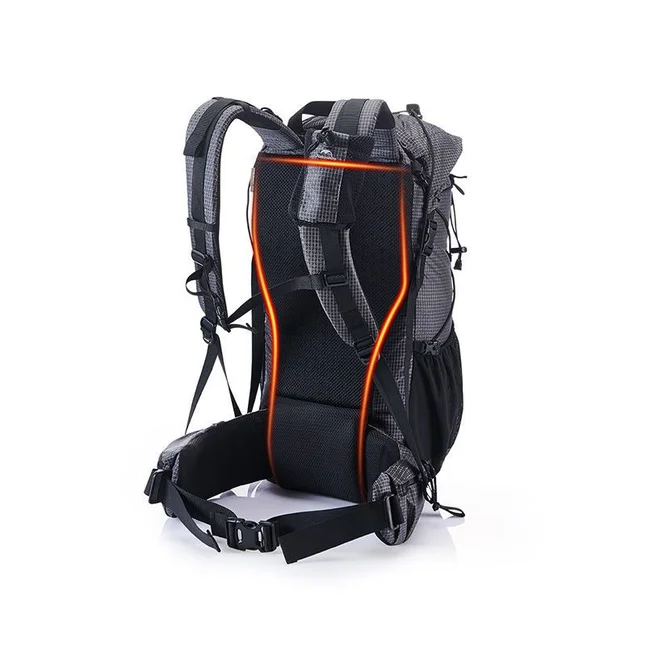 Рюкзак туристичний Naturehike Rock NH19BP095, 60+5 л, графіт в клітинку — Photo 2