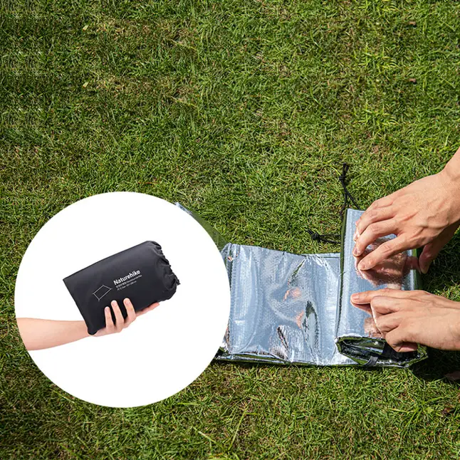 Килимок кемпінговий багатофункціональний Naturehike NH20FCD03, 230х260 см, алюмінієва плівка — Photo 8