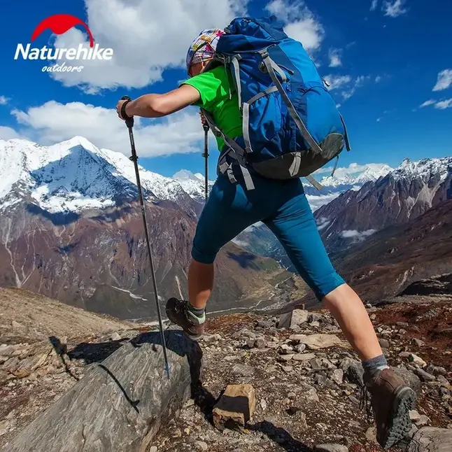 Трекінгова палиця Naturehike ST07 NH18D010-Z, 115-135 см, бордова — Photo 4