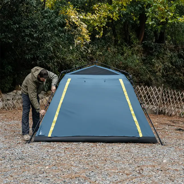 Намет чотиримісний швидкорозкладний Naturehike Cape Lite CNK2650WS022, блакитний — Photo 7