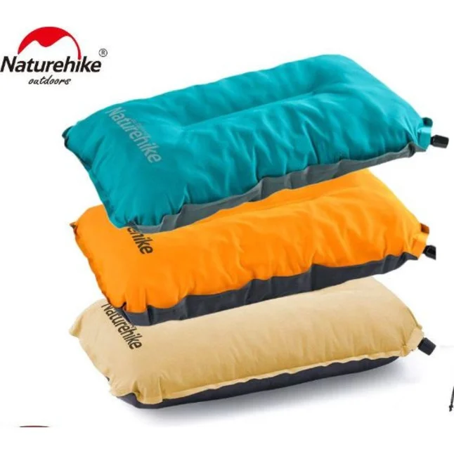 Подушка самонадувна Naturehike Sponge automatic NH17A001-L, жовта — Photo 4