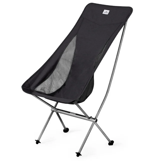 Крісло складане Naturehike Stellaluna L04 CNK2450JJ015, розмір L, алюміній, чорне