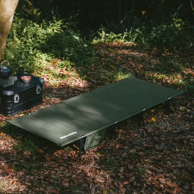 Ліжко складане Naturehike XJC08 CNK2550WS020, поліестер, алюміній, чорний — Photo 4