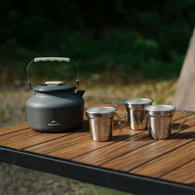 Кемпінговий чайник Naturehike CNK2450CF030 1,4 л, алюміній — Photo 9