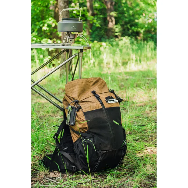 Рюкзак туристичний Naturehike Helium CNK2300016, 30+5 л, коричневий — Photo 14