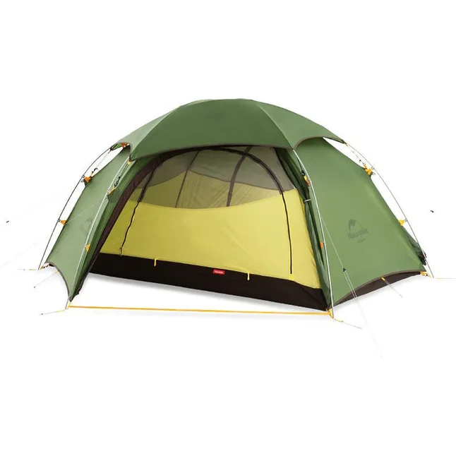 Намет двомісний зі сферичним куполом Naturehike Cloud Peak 2 NH17K240-Y 20D, темно-зелений — Photo 1