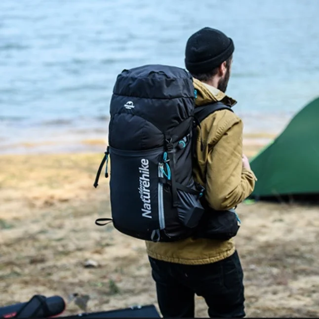 Рюкзак туристичний Naturehike NH18Y045-Q, 45 л, Чорний — Photo 1