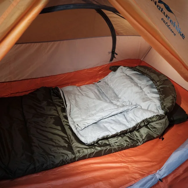 Спальник з капюшоном Naturehike U350 NH20MSD07, (1°c), правий, зелений — Photo 11