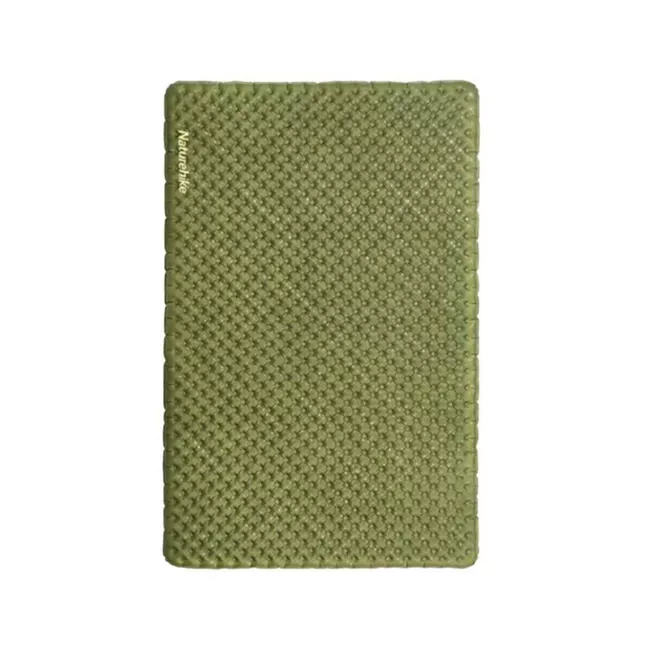Матрац туристичний надувний двомісний Naturehike CNH22DZ018, надлегкий, 196x120x7 см, зелений, для туризму із мішком для надування