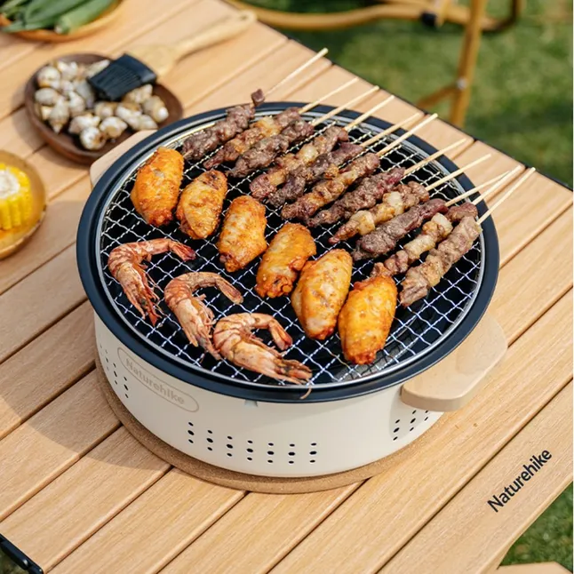 Гриль туристичний зі столом Naturehike Moyan CNK2550CF010, пісочний — Photo 1