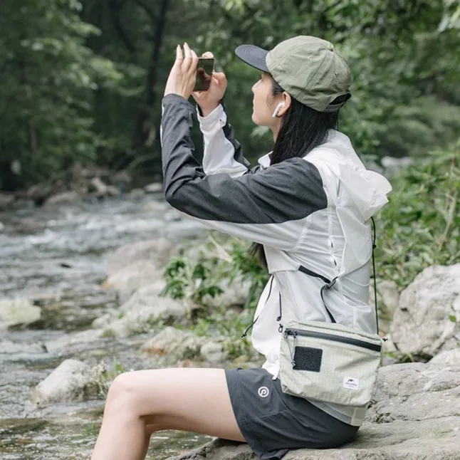 Сумка мала Naturehike NH20BB204, 3л, графіт в клітинку — Photo 5