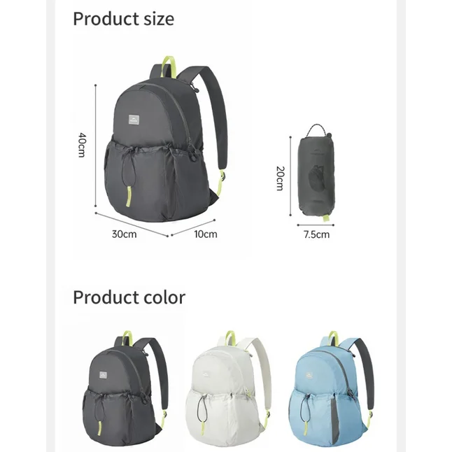Рюкзак компактний Naturehike CNK2450XB026, 20 л, блакитний — Photo 12