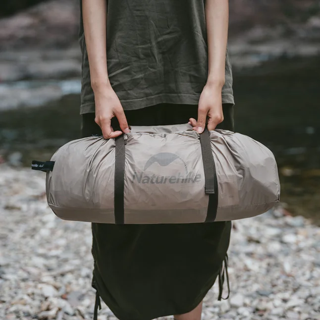 Намет двомісний з великим тамбуром та навісом Naturehike Shandi CNK2300ZP017, сірий — Photo 8