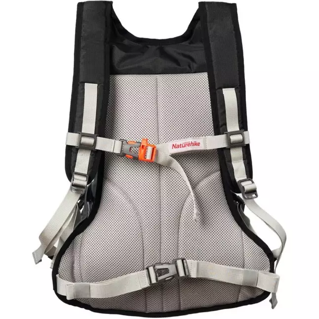 Велорюкзак з чохлом для шолома Naturehike 15 л sky blue NH15C001-B, блакитний — Photo 4