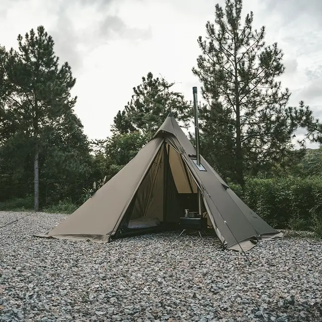 Намет із гострою верхівкою Naturehike CNK2300ZP025, коричневий — Photo 1