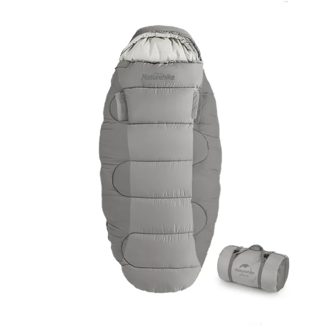 Спальный мешок овальный Naturehike PS300 CNK2350WS026, серый