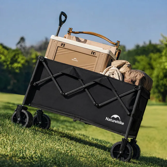 Візок туристичний складаний Naturehike Light CNK2350JJ012, 100 л, чорний — Photo 1