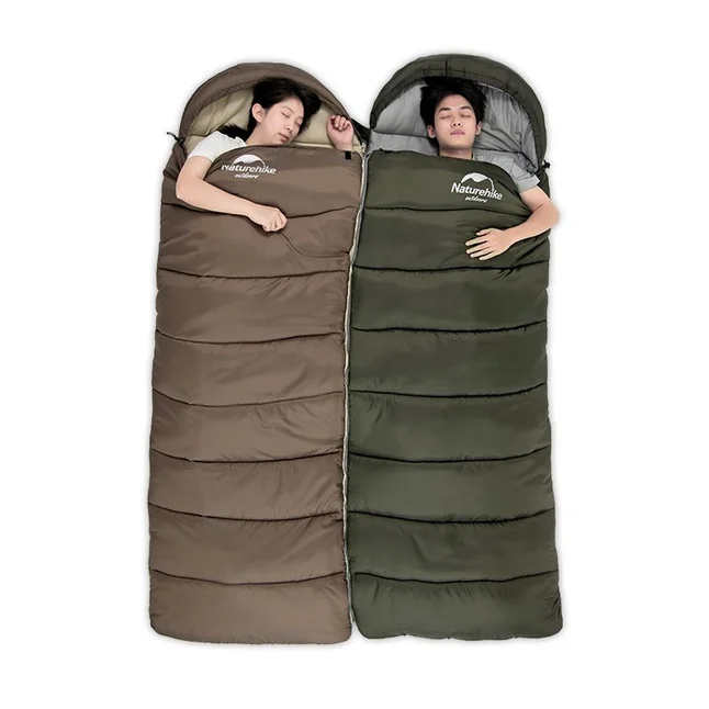 Спальник з капюшоном Naturehike U350S NH20MSD07, (-3°C), правий, коричневий — Photo 1