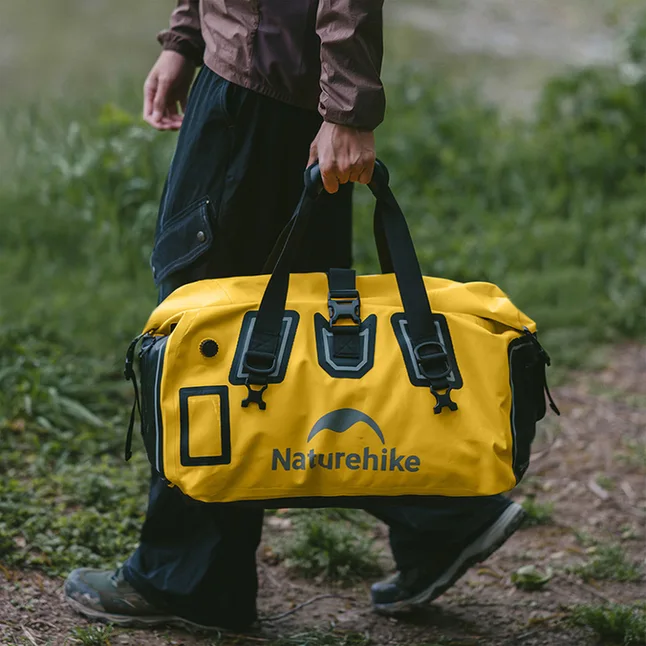 Водонепроникна дорожня сумка Naturehike CNK2450XB015, 40 л, жовта — Photo 3