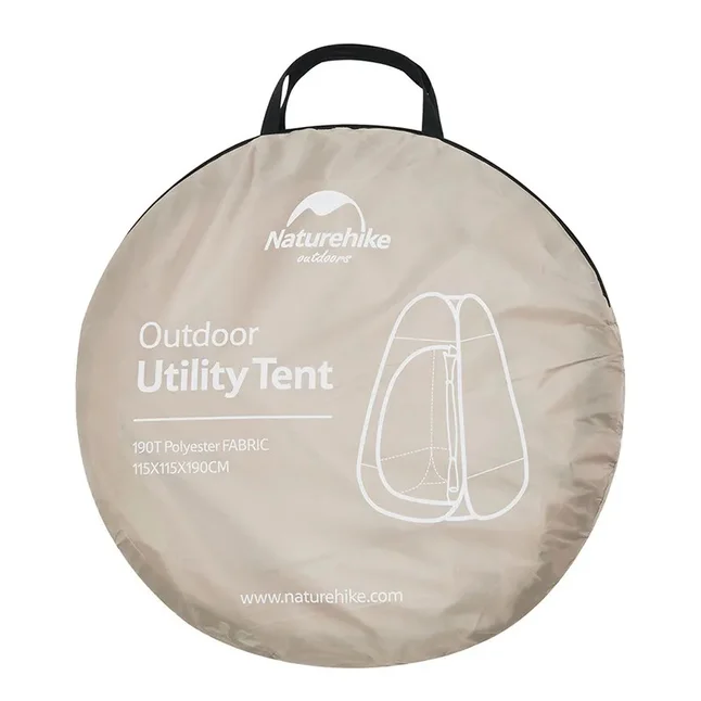 Намет-душ Naturehike Utility Tent 210T polyester NH17Z002-P, коричневий — Photo 2