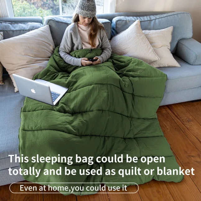 Спальный мешок Naturehike F150 NH22MSD05, 190x75 см, (13°C), зеленый — Photo 3
