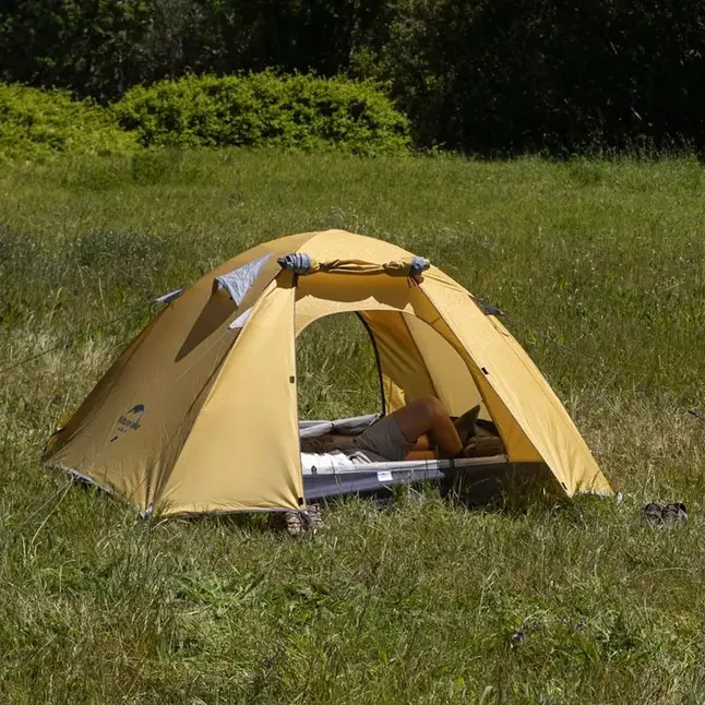 Намет тримісний Naturehike P-Series NH18Z033-P 210T/65D, темно-синій — Photo 4