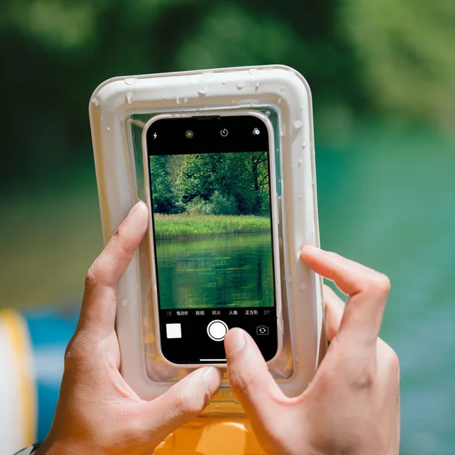 Чохол водонепроникний для телефону Naturehike CNK2300BS015, жовтий — Photo 4