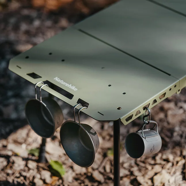 Складаний стіл Naturehike CNK2450JJ025, 80х40 см, алюміній, чорний — Photo 7