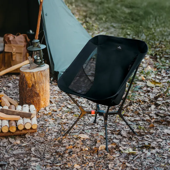 Стілець складаний ультралегкий Naturehike CNK2550JJ013 Yamami YL01, розмір М, алюміній, сірий — Photo 4