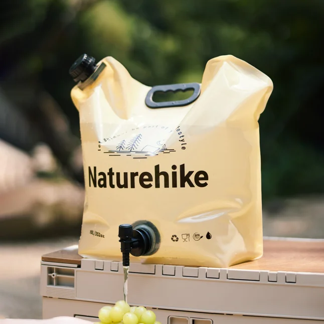 Складаний контейнер для води з поліетилену Naturehike CNK2450CF027, 10 л, жовтий — Photo 6