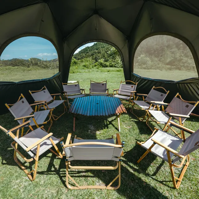 Тент для кемпінгу Naturehike CNK230WS014, 4.6 м * 4,0 м, бежевий — Photo 3