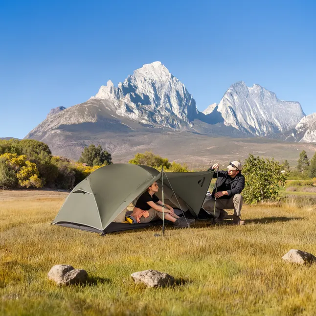 Палатка трехместная ультралегкая Naturehike Mongar UL CNK2550WS037, зеленая — Photo 1