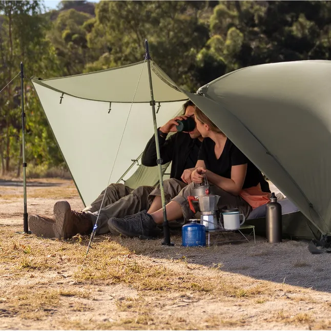 Палатка трехместная ультралегкая Naturehike Mongar UL CNK2550WS037, зеленая — Photo 2