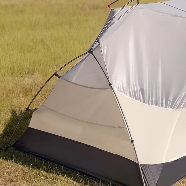 Намет надлегкий двомісний з футпринтом Naturehike Mongar CNK2550WS037, 20D, сiрий — Photo 2