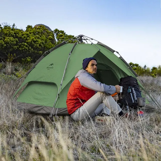 Намет тримісний автоматичний Naturehike NH21ZP008, темно-зелений — Photo 4