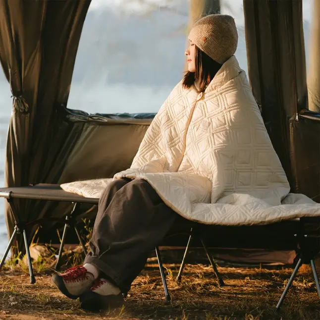 Ковдра з підігрівом Naturehike CNK2450PJ015, 70х150 см, бежева — Photo 4