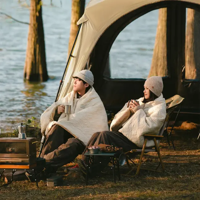 Ковдра з підігрівом Naturehike CNK2450PJ015, 70х150 см, бежева — Photo 12