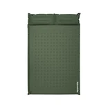 Матрац туристичний із подушкою, самонадувний двомісний Naturehike CNK2550WS025, вологостійкий, 200х130х3 см, бежевий — Photo 1