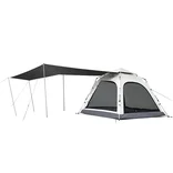 Намет тримісний автоматичний із тентом Naturehike Ango CNK2550WS010, S, коричневий — Photo 27