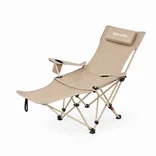 Кресло туристическое складное с высокой спинкой с подставкой для ног Naturehike CNK2550JJ019, зеленый — Photo 12