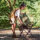 Стілець складаний Naturehike CNK2450JJ020, оливковий зелений — Photo 12