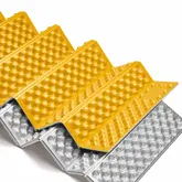 Коврик туристический складной одноместный IXPE Naturehike CNK2650WS010 с алюминиевой пленкой, 185x56x2.3 см, желтый — Photo 8