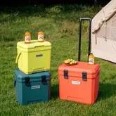 Туристический холодильник на колесах Naturehike Whales PRO-PU CNK2650CF012, 36 л, оранжево-красный — Photo 9