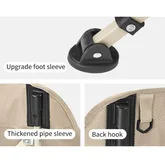 Стілець складаний Naturehike Stellaluna T04 CNK2550JJ022, вуглецева сталь, хакі — Photo 14