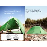 Намет надлегкий одномісний Naturehike Cloud Up Base 1 CNK2450WS032, зелений — Photo 41