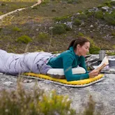 Матрас туристический надувной одноместный Naturehike CNK2550WS033, 183x53x3.5 см, желтый, овальный — Photo 6